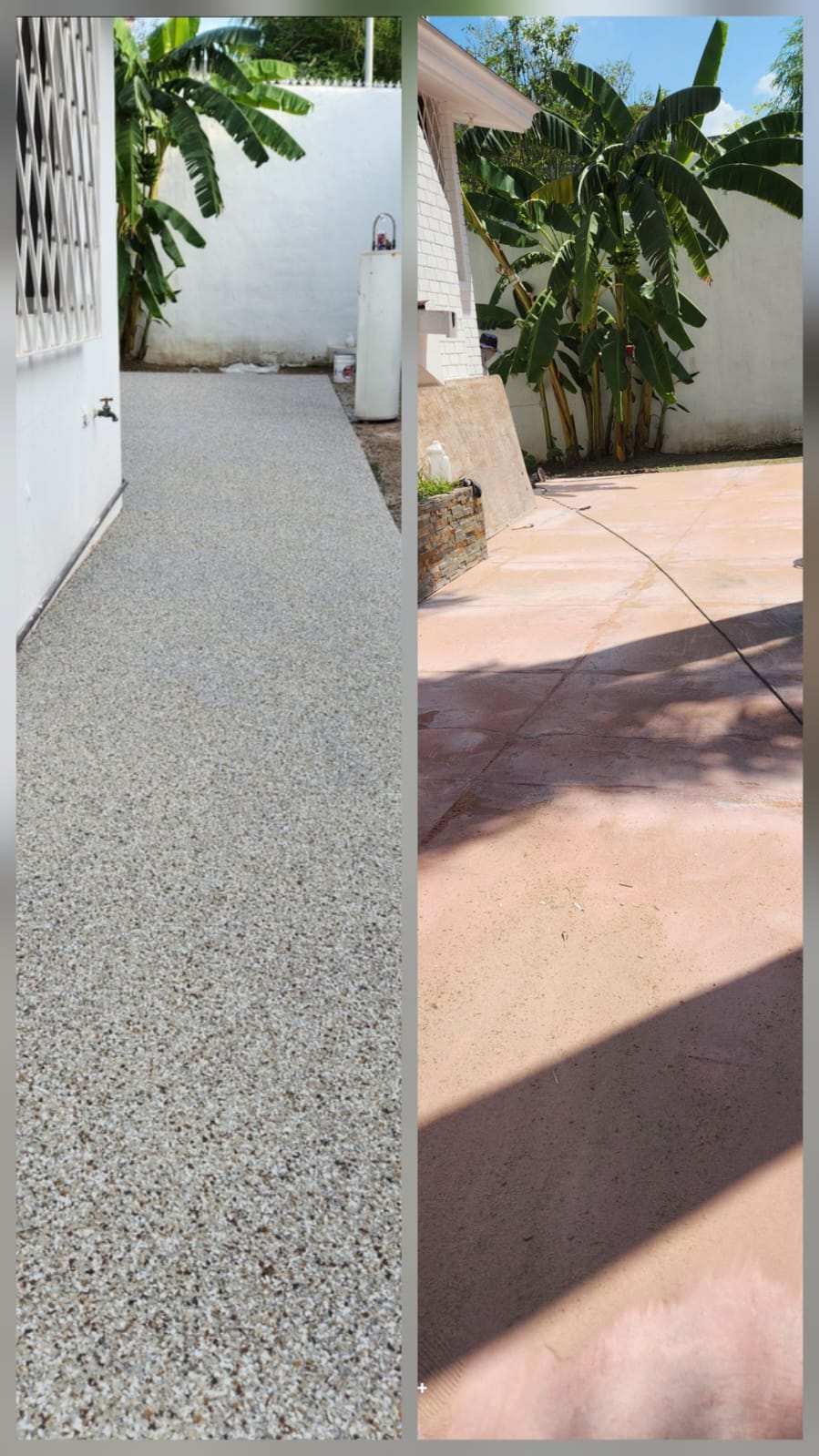 Transformación de patio lateral residencial